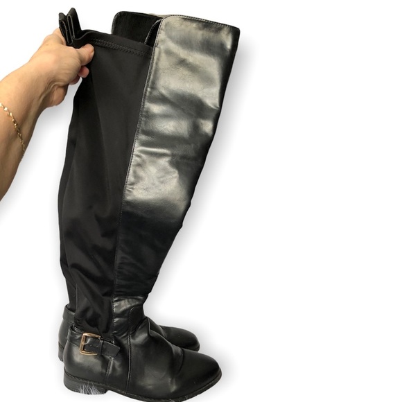 Women’s Boots Size 10 Black Side Zip Knee High Riding Boot - Picture 3 of 8